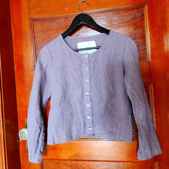 notPERFECTLINEN Tops - Not Perfect Linen Button Front Top XS